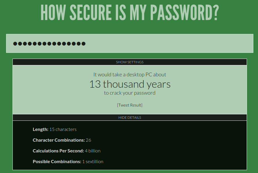 password