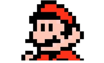 Bigode de Super Mario em pixeis