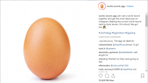 Read more about the article Instagram: Um ovo chegou, para ser a fotografia com mais gostos